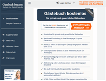 Tablet Screenshot of guestbook-free.com